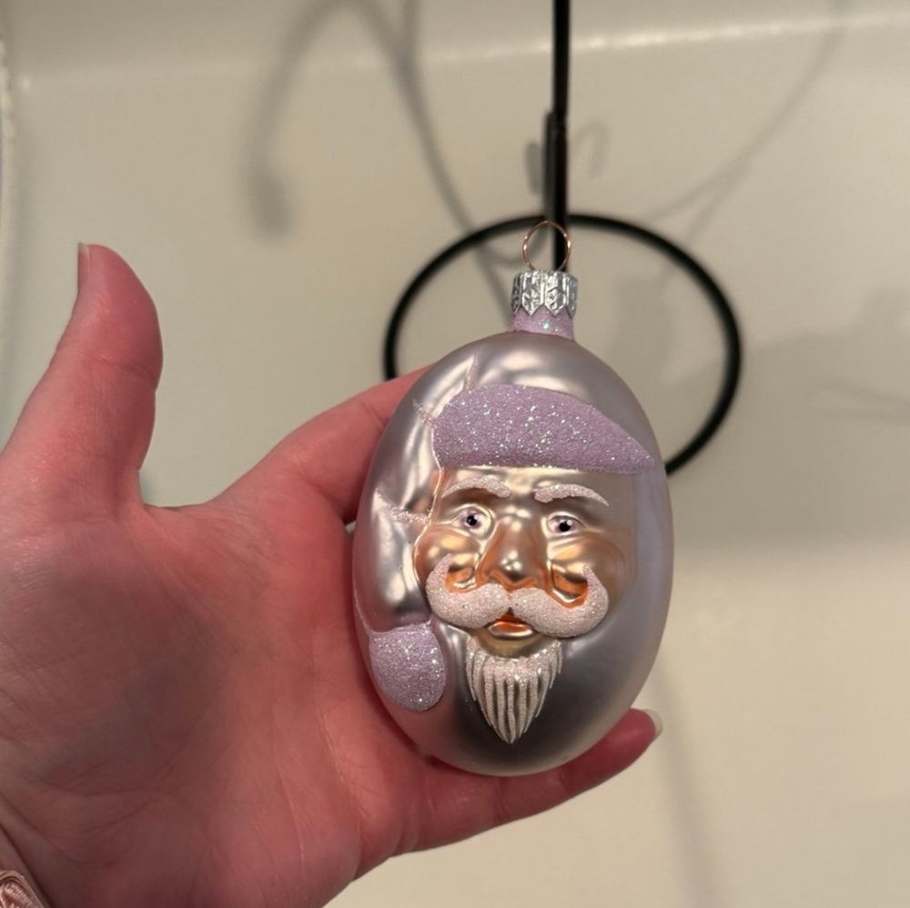 Retired 1999 Patricia Breen Jelly Bean Santa Pastel Purple SIGNED